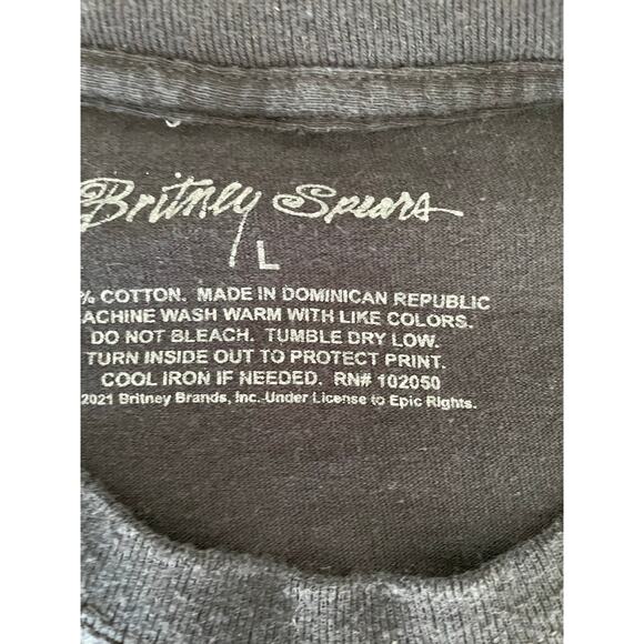 Britney Spears Pink Graphic T-Shirt Size Large 2021 - Picture 6 of 6